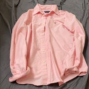 Pink long sleeve Ralph Lauren shirt